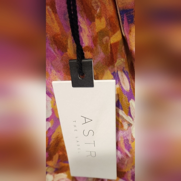 ASTR The LABEL Floral Women's Top - Pink and Orange Small NWT - Picture 6 of 8